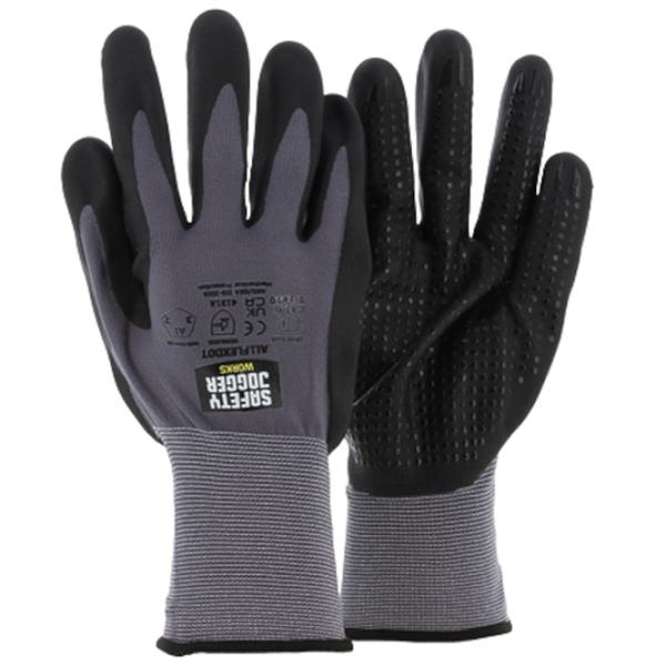 Mănuși de protecție SAFETY JOGGER SJMALLFLEXDOT Poliester/ Grey photo 1