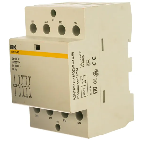 Contactor IEK MKK20-25-40 25 A/ 230 V photo 1