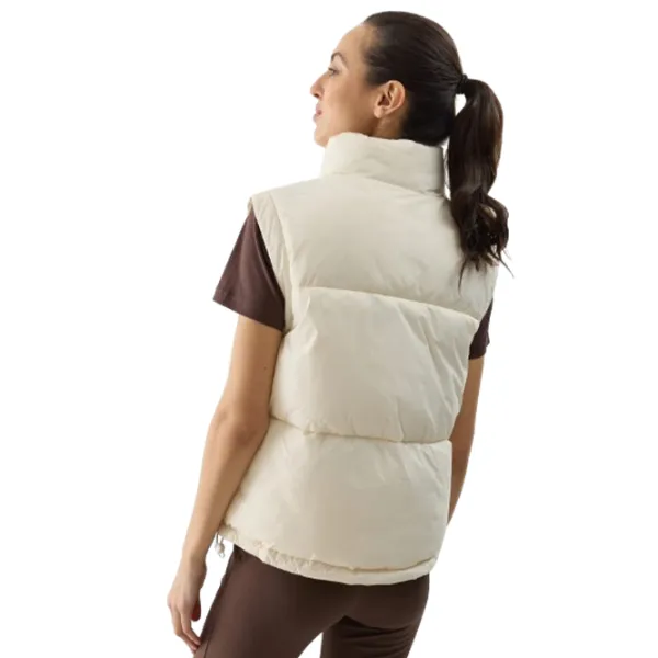 Vestă pentru femei 4F 4FWSS24TVJAF113 XS/ Beige photo 2