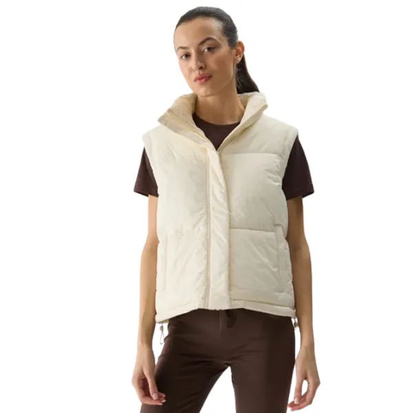 Vestă pentru femei 4F 4FWSS24TVJAF113 S/ Beige photo 1