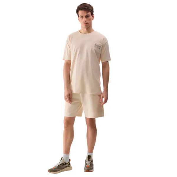 Pantaloni scurți pentru bărbați 4F 4FWSS24TSHOM331 L/ Beige photo 4
