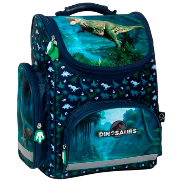 Ghiozdan pentru copii Derform Dinosaurs Blue Green Blue photo 1 Ghiozdan pentru copii Derform Dinosaurs Blue Green Blue photo 1