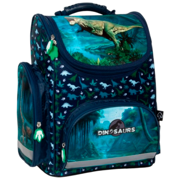 Ghiozdan pentru copii Derform Dinosaurs Blue Green Blue photo 1 Ghiozdan pentru copii Derform Dinosaurs Blue Green Blue photo 1