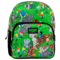 Ghiozdan pentru copii Derform Minecraft Green Black Green photo 2