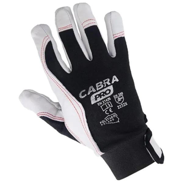 Защитные перчатки Cabra Pro Кожа/ Black photo 2
