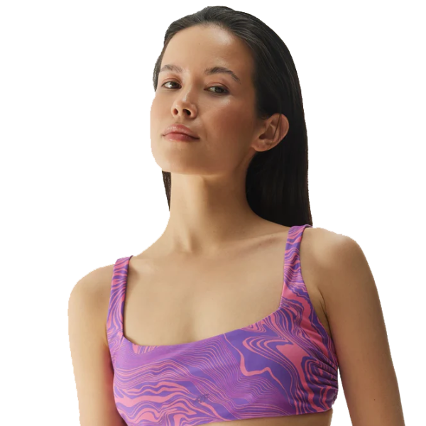 Sutien de baie pentru femei 4F 4FWSS24UBKTF049 M/ Pink photo 3