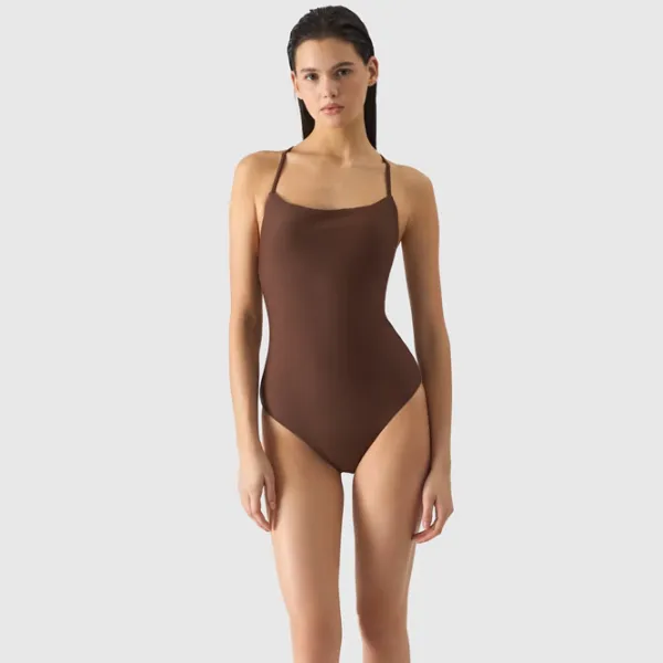 Costum de baie pentru femei 4F 4FWSS24USWSF053 M/ Brown photo 4