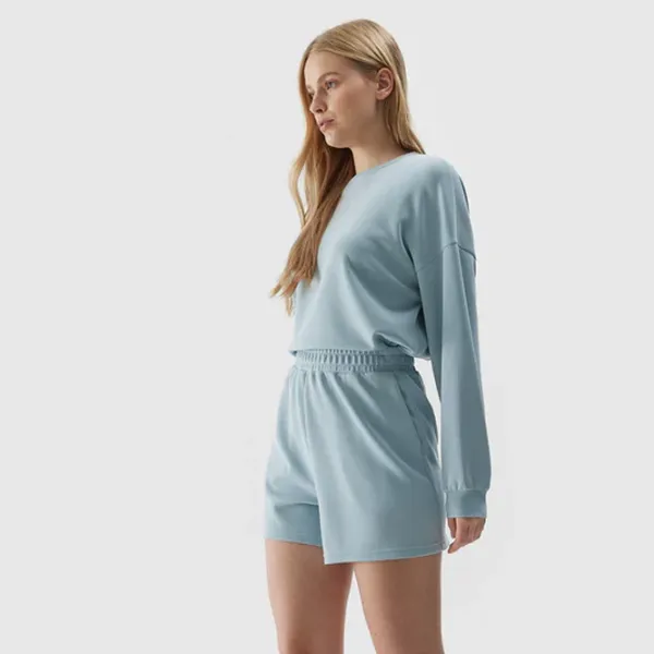 Pantaloni scurți pentru femei 4F 4FWSS24TSHOF324 S/ Light Blue photo 2 Pantaloni scurți pentru femei 4F 4FWSS24TSHOF324 S/ Light Blue photo 2