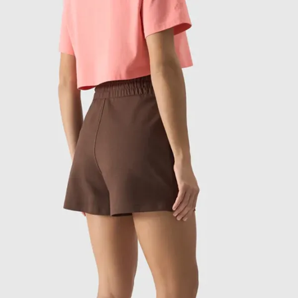 Pantaloni scurți pentru femei 4F 4FWSS24TSHOF411 L/ Brown photo 4