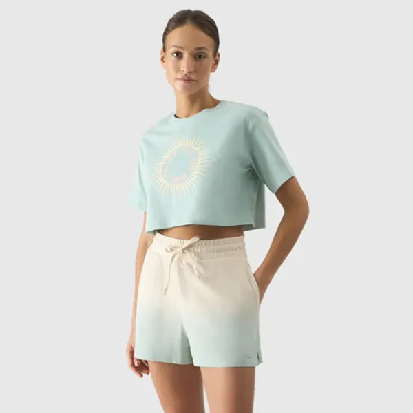 Pantaloni scurți pentru femei 4F 4FWSS24TSHOF356 S/ Mint photo 2