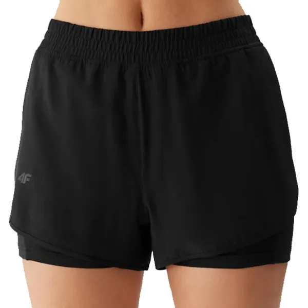 Pantaloni scurți pentru femei 4F 4FWSS24TFSHF497 M/ Black photo 2