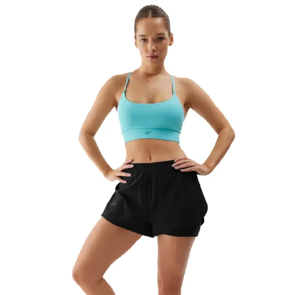 Pantaloni scurți pentru femei 4F 4FWSS24TFSHF497 M/ Black photo 4