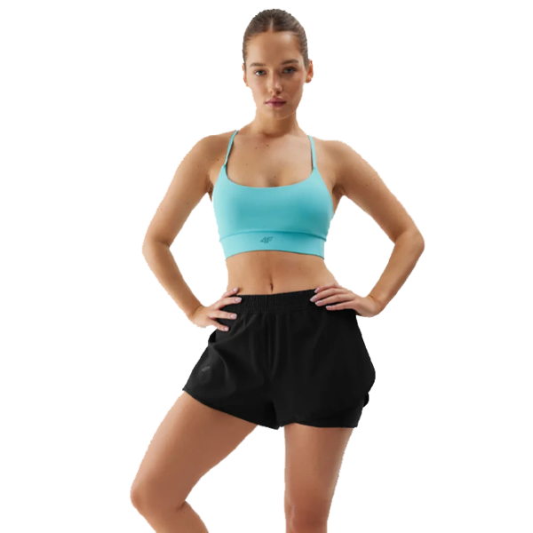 Pantaloni scurți pentru femei 4F 4FWSS24TFSHF497 M/ Black photo 4