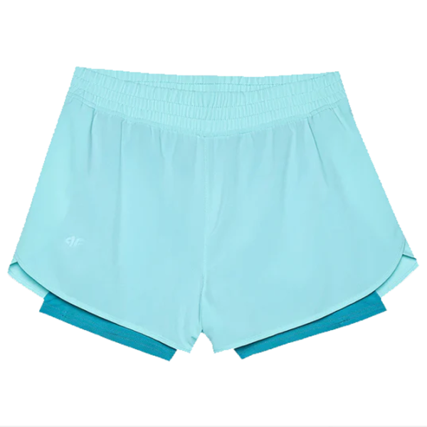 Pantaloni scurți pentru femei 4F 4FWSS24TFSHF497 S/ Light Blue photo 1 Pantaloni scurți pentru femei 4F 4FWSS24TFSHF497 S/ Light Blue photo 1