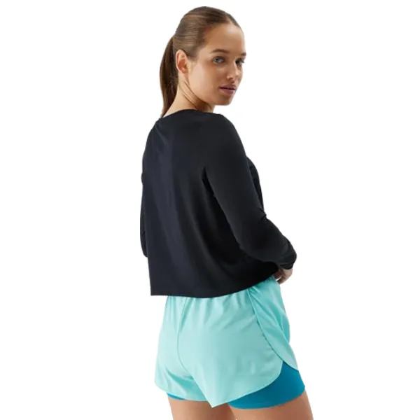 Pantaloni scurți pentru femei 4F 4FWSS24TFSHF497 S/ Light Blue photo 3 Pantaloni scurți pentru femei 4F 4FWSS24TFSHF497 S/ Light Blue photo 3