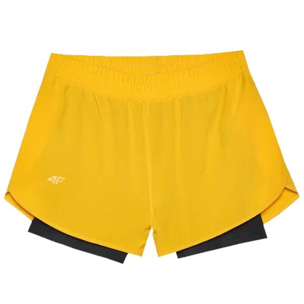 Pantaloni scurți pentru femei 4F 4FWSS24TFSHF497 M/ Orange photo 1