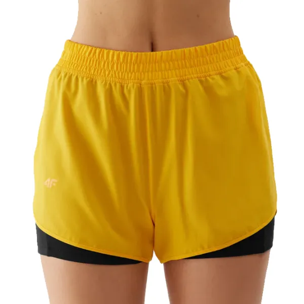 Pantaloni scurți pentru femei 4F 4FWSS24TFSHF497 M/ Orange photo 2