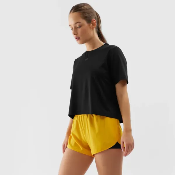 Pantaloni scurți pentru femei 4F 4FWSS24TFSHF497 M/ Orange photo 4