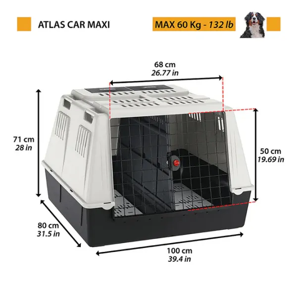 Контейнер для собаки Ferplast ATLAS CAR MAXI Термопластик photo 2