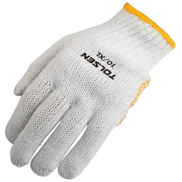 Mănuși de protecție Tolsen PVC dot Bumbac/ White photo 2 Mănuși de protecție Tolsen PVC dot Bumbac/ White photo 2