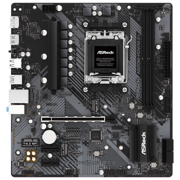 Материнская плата ASRock A620M-HDV/ M.2+ mATX/ AMD A620M photo 1