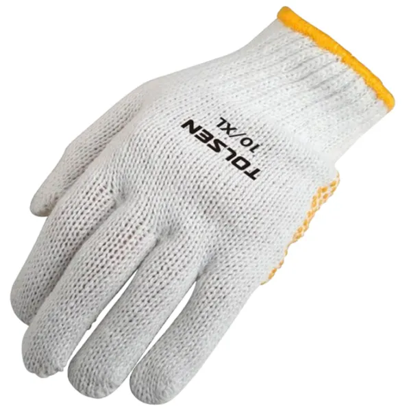 Mănuși de protecție Tolsen PVC dot Bumbac/ White photo 3