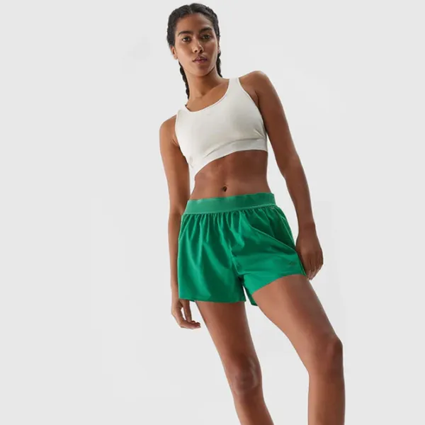 Шорты для женщин 4F 4FWSS24TFSHF502 XS/ Green photo 2 Шорты для женщин 4F 4FWSS24TFSHF502 XS/ Green photo 2