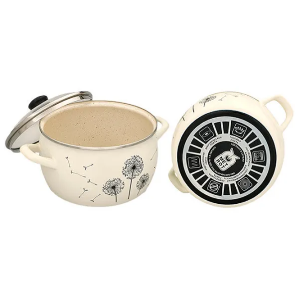 Cratiță Metalac Papadie 7.9 l Oțel emailat/ Beige photo 2 Cratiță Metalac Papadie 7.9 l Oțel emailat/ Beige photo 2