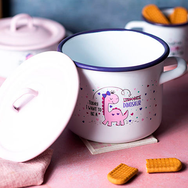 Cratiță Metalac Unicorn 2 l Oțel emailat/ White photo 2