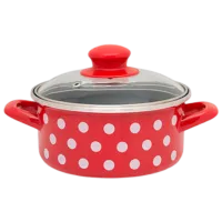 Cratiță Metalac Clasica 1.5 l Oțel inoxidabil/ Red