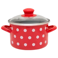 Cratiță Metalac Clasica 2 l Oțel inoxidabil/ Red