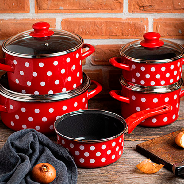 Cratiță Metalac Clasica 2 l Oțel inoxidabil/ Red photo 4