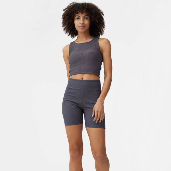 Шорты для женщин 4F 4Fss23ttigf041 M/ Grey photo 4 Шорты для женщин 4F 4Fss23ttigf041 M/ Grey photo 4