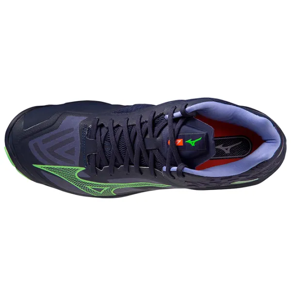 Adidași pentru bărbați Mizuno Wave Lightning Z7 Mid 42.5/ Navy photo 4