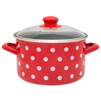 Cratiță Metalac Clasica 4 l Oțel inoxidabil/ Red