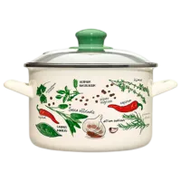 Кастрюля Metalac Condimente 5 л Эмалированная сталь/ White