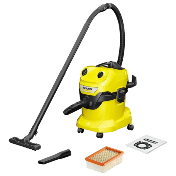 Пылесос KARCHER WD4 V-20/5/22 (1.628-209.0) 1000 Вт / Черный Желтый photo 1