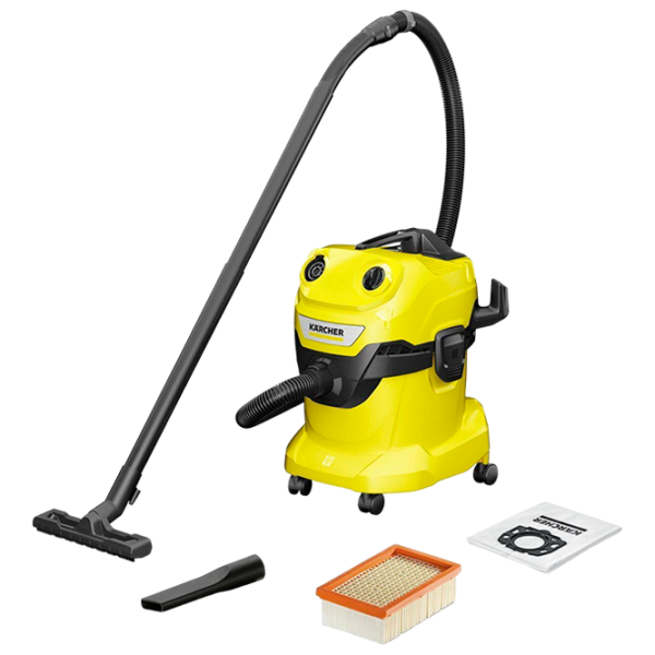 Пылесос KARCHER WD4 V-20/5/22 (1.628-209.0) 1000 Вт / Черный Желтый photo 1