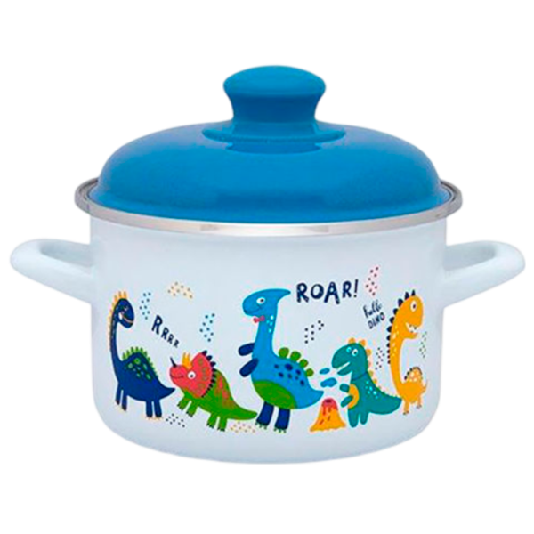 Cratiță Metalac Dino 2 l Oțel emailat/ White photo 1 Cratiță Metalac Dino 2 l Oțel emailat/ White photo 1