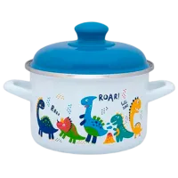 Кастрюля Metalac Дино 2 л Эмалированная сталь/ White