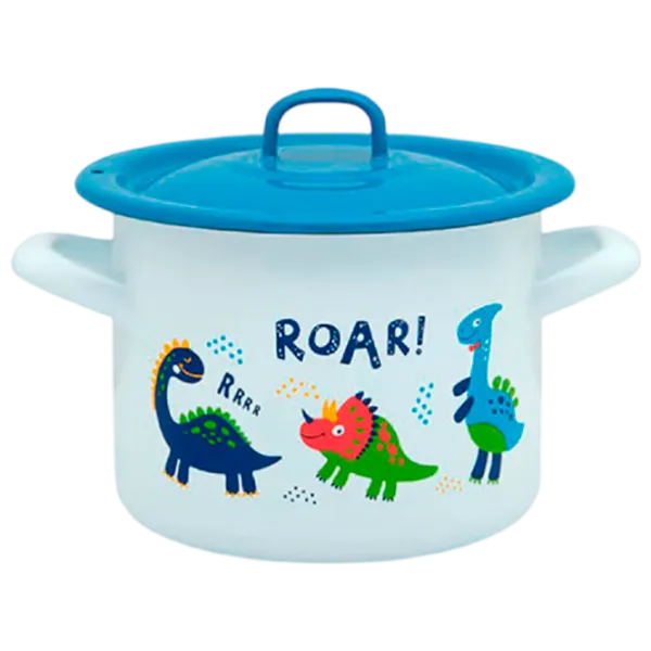 Cratiță Metalac Dino 1.5 l Oțel emailat/ White photo 1 Cratiță Metalac Dino 1.5 l Oțel emailat/ White photo 1