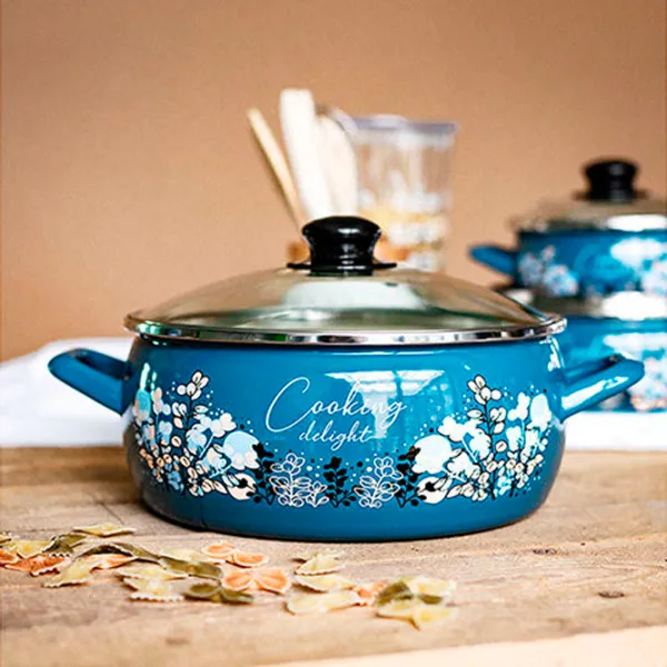 Кастрюля Metalac Blue 5 л Нержавеющая сталь/ Blue photo 2