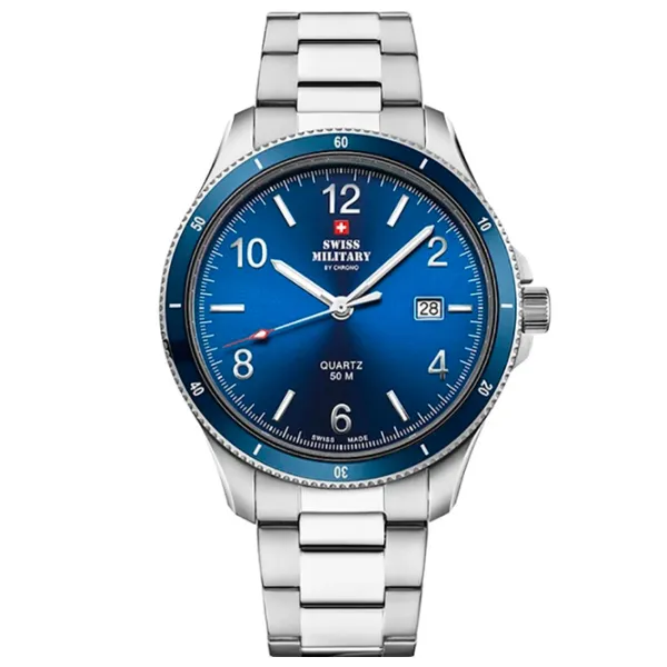 Ceas de mână pentru bărbați Swiss Military SM34096.03 Cuarț/ 42 mm photo 1 Ceas de mână pentru bărbați Swiss Military SM34096.03 Cuarț/ 42 mm photo 1