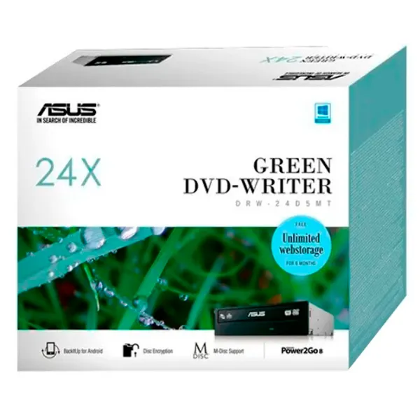 Оптический привод Asus DRW-24D5MT SATA/ Black photo 2