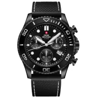 Ceas de mână pentru bărbați Swiss Military SM34101.07 Cuarț/ 46 mm