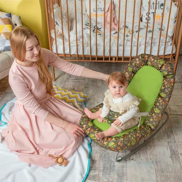 Детские качели Polini Kids Animale haioase (0002281-4) 10 кг/ Green photo 6