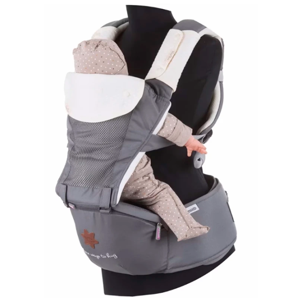 Marsupiu pentru copii Chipolino Hip Star (3800931050597) 15 kg/ Gray photo 2 Marsupiu pentru copii Chipolino Hip Star (3800931050597) 15 kg/ Gray photo 2