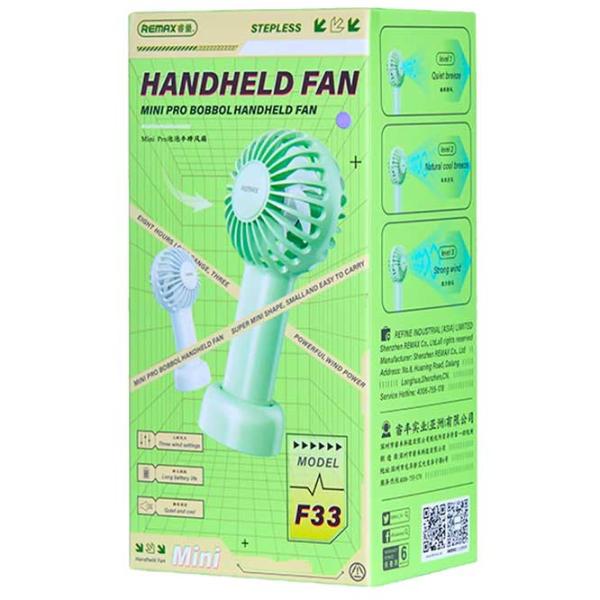 Вентилятор Remax F33 Mini Pro 5 Вт / Портативный / Пурпурный photo 4