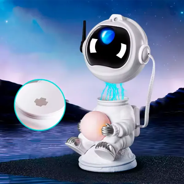 Проектор звезд Starry Sky Galaxy Nightlight Moon Mini Черный White photo 11