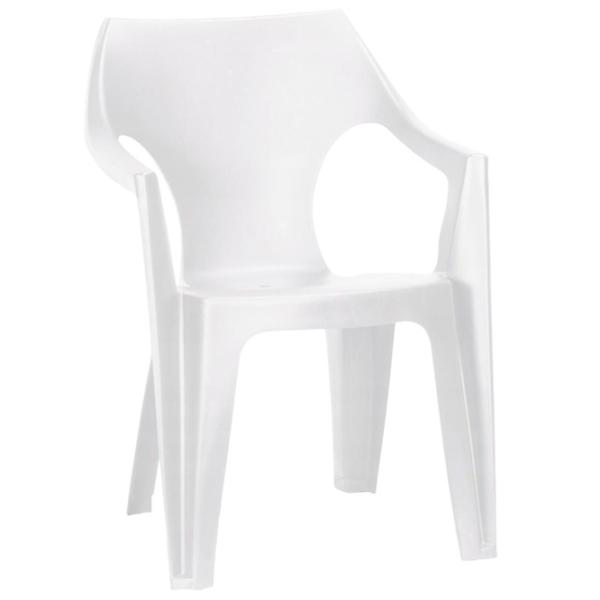 Scaun de grădină Keter Dante Low Back Plastic/ Plastic/ White photo 1